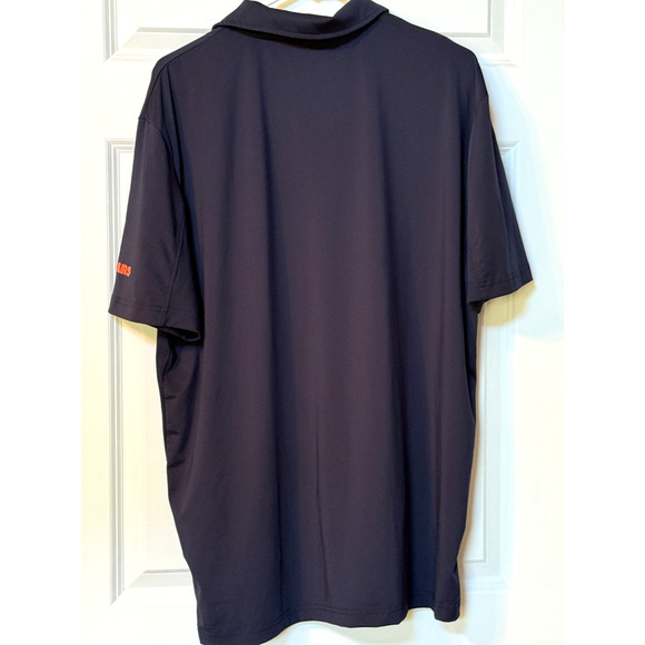Chicago Bears Polo Shirt Men XL Navy Blue Knit NFL Team Apparel New Without Tag - Picture 2 of 5